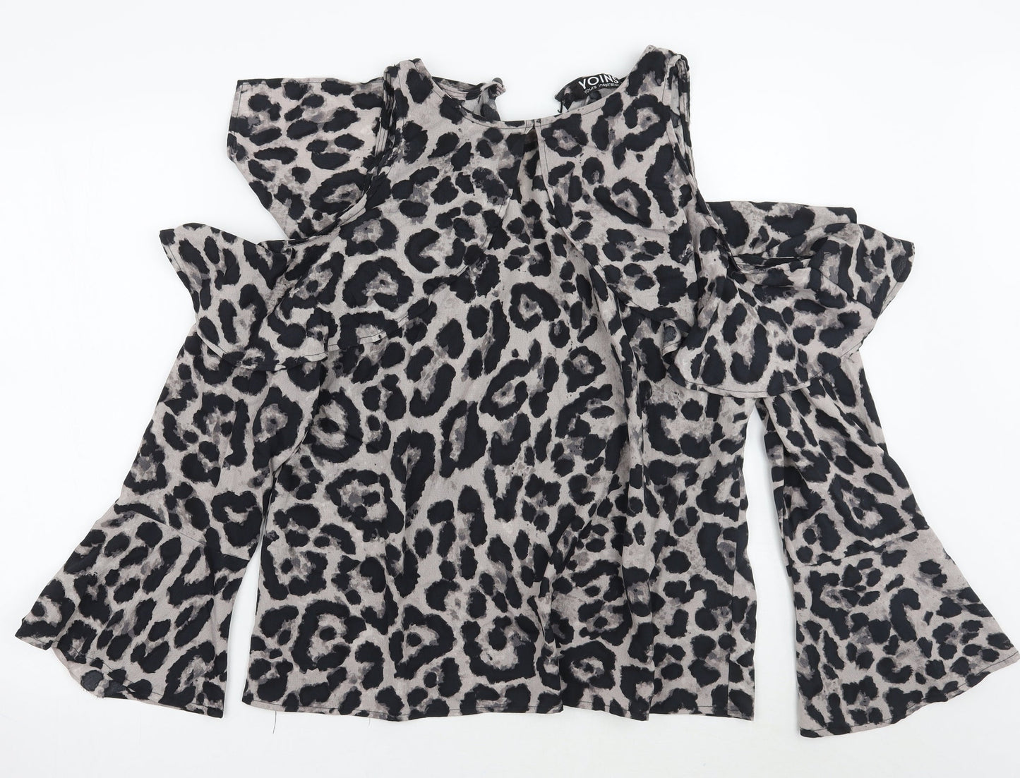Yoins Womens  Animal Print  Basic Blouse Size XL