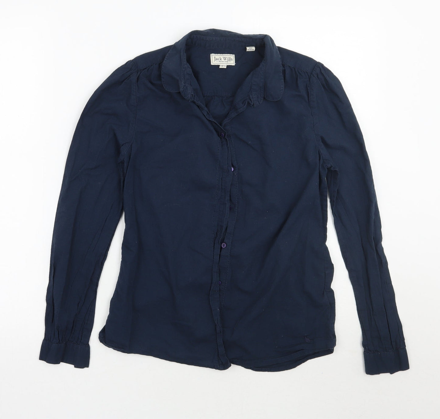 Jack Wills Womens Blue   Basic Button-Up Size 8