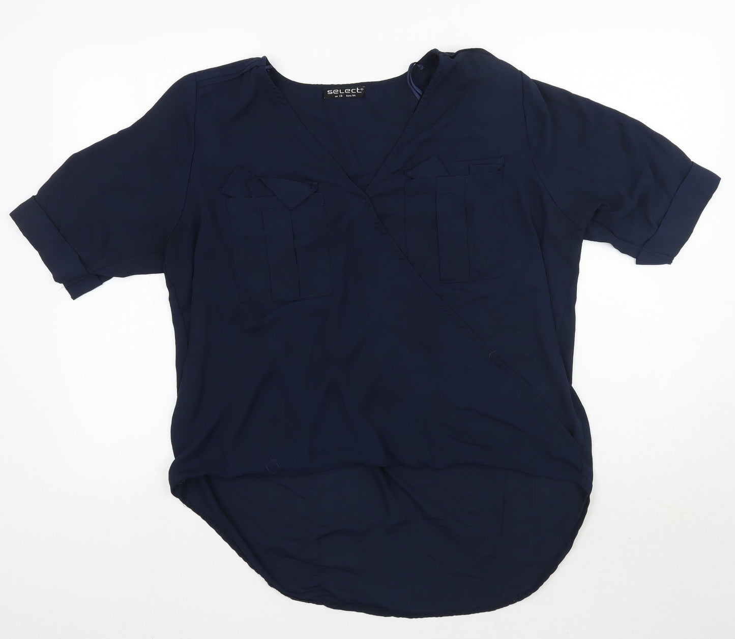 Select Womens Blue   Basic Blouse Size 16