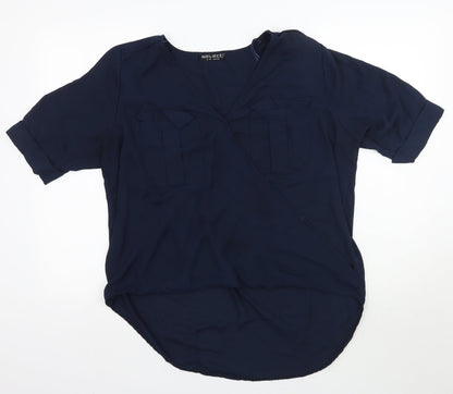 Select Womens Blue   Basic Blouse Size 16