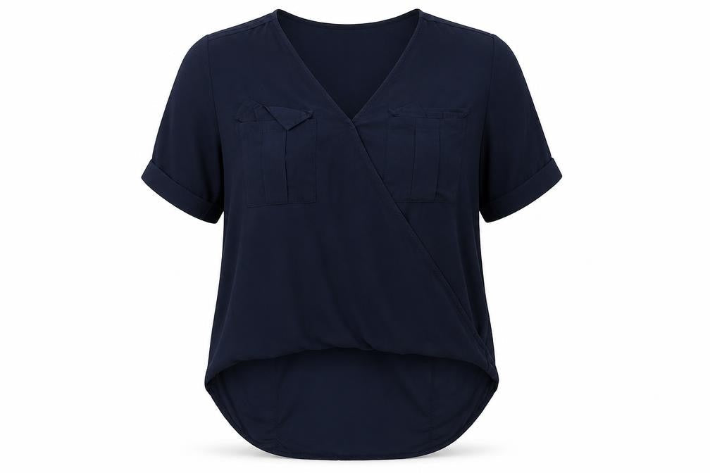 Select Womens Blue   Basic Blouse Size 16
