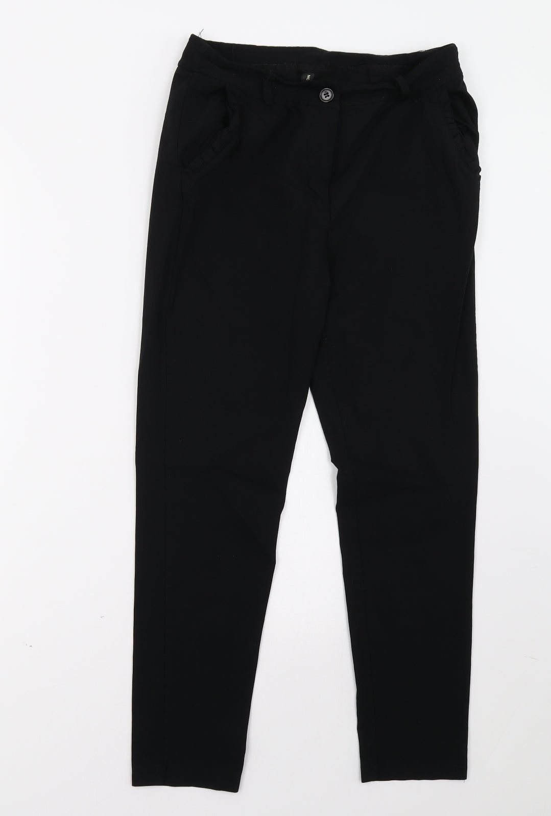 Preworn Womens Black   Trousers  Size 8 L28 in