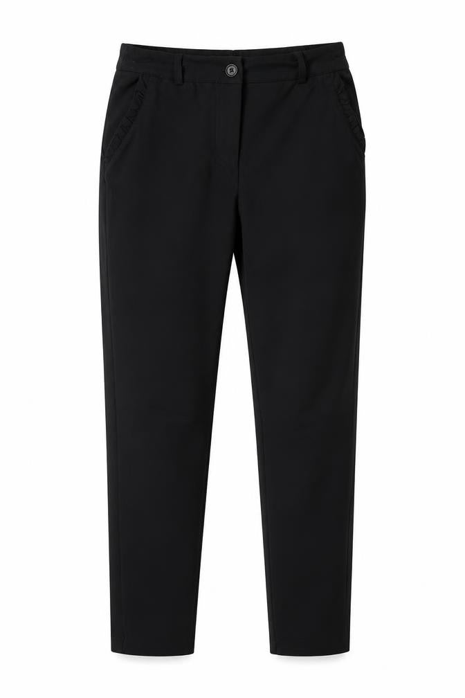 Preworn Womens Black   Trousers  Size 8 L28 in