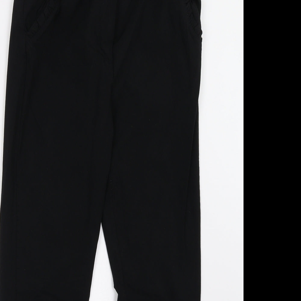Preworn Womens Black   Trousers  Size 8 L28 in