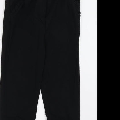 Preworn Womens Black   Trousers  Size 8 L28 in