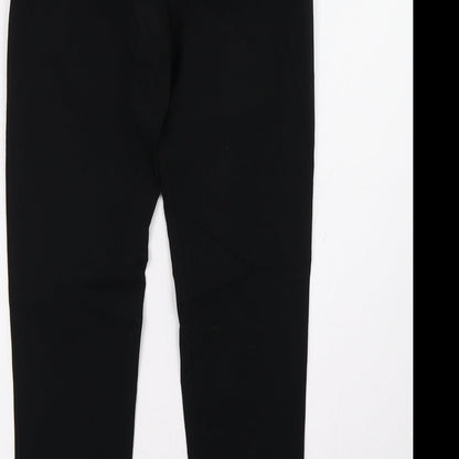Preworn Womens Black   Trousers  Size 8 L28 in