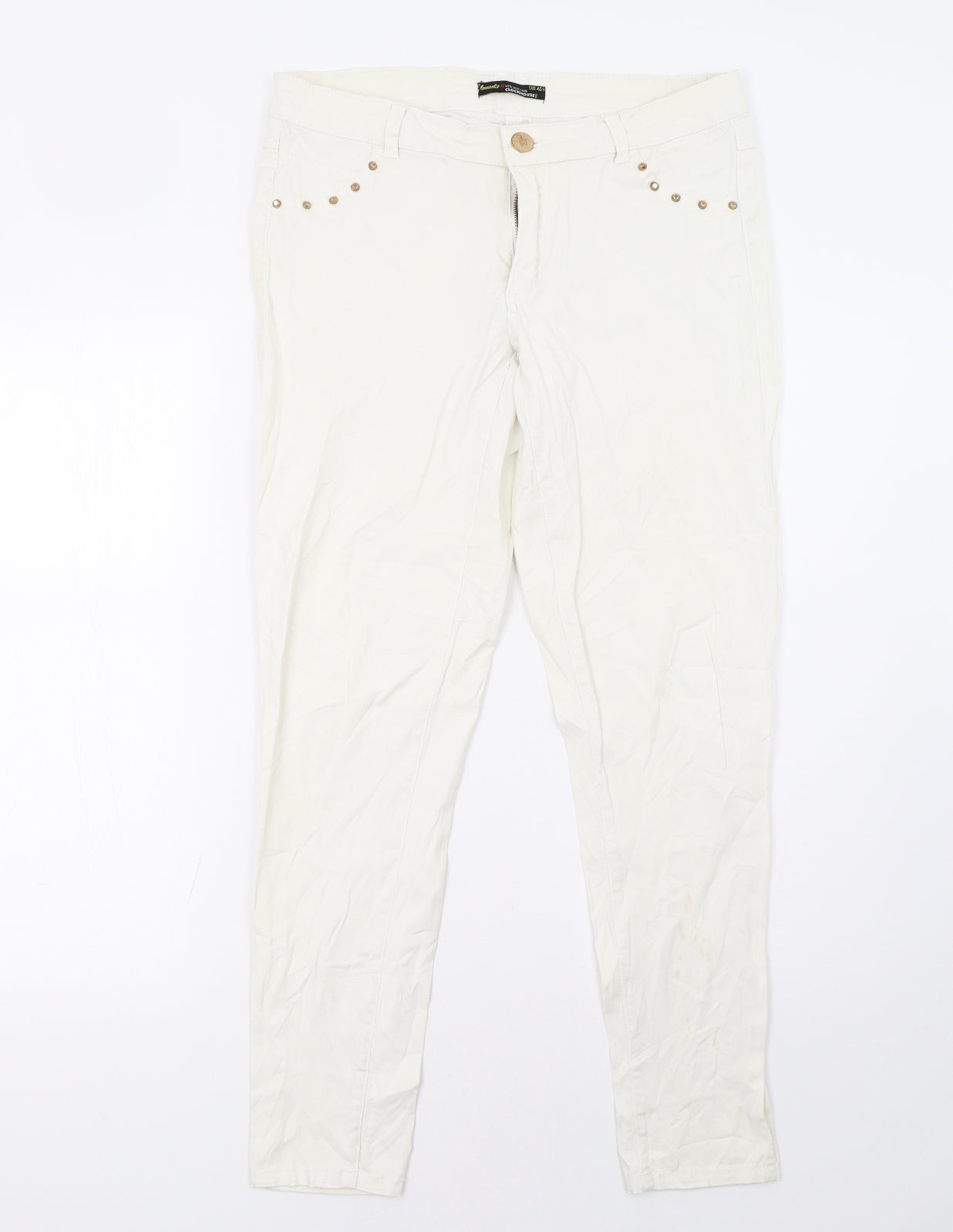 Clockhouse Womens White   Trousers  Size 12 L29 in