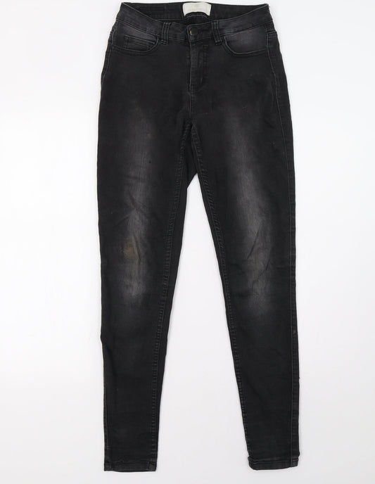 Pieces Womens Black   Skinny Jeans Size 8 L32 in