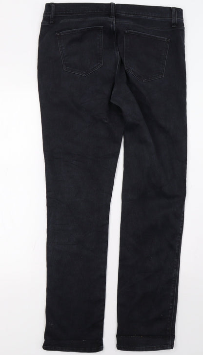 Preloved ELLE Womens Black   Straight Jeans Size 12 L32 in - Back