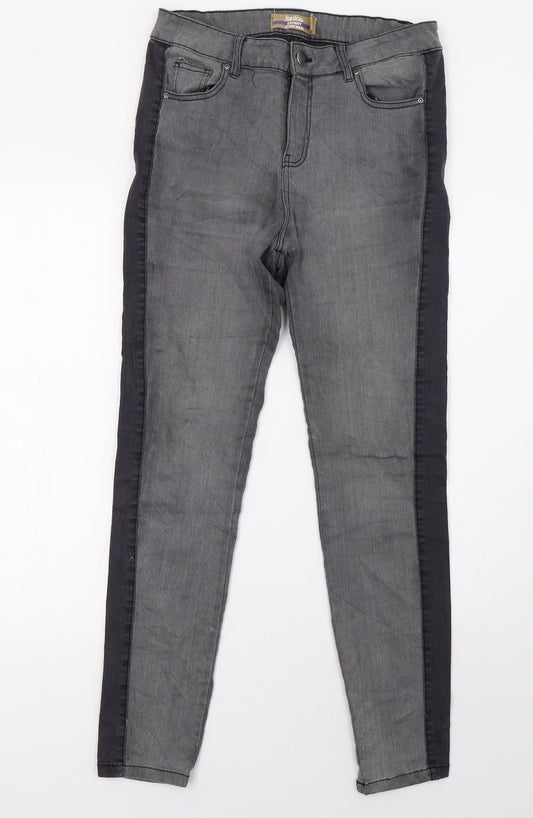 Janina Womens Grey   Straight Jeans Size 10 L32 in