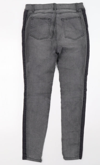Janina Womens Grey   Straight Jeans Size 10 L32 in