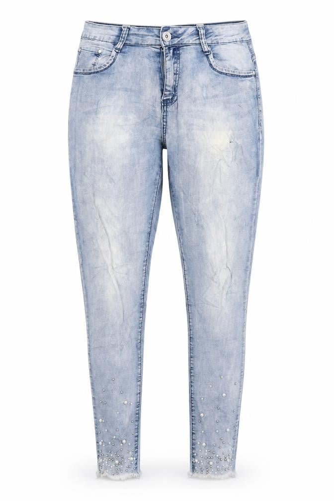elegant beluxe Womens Blue   Skinny Jeans Size 12 L31 in