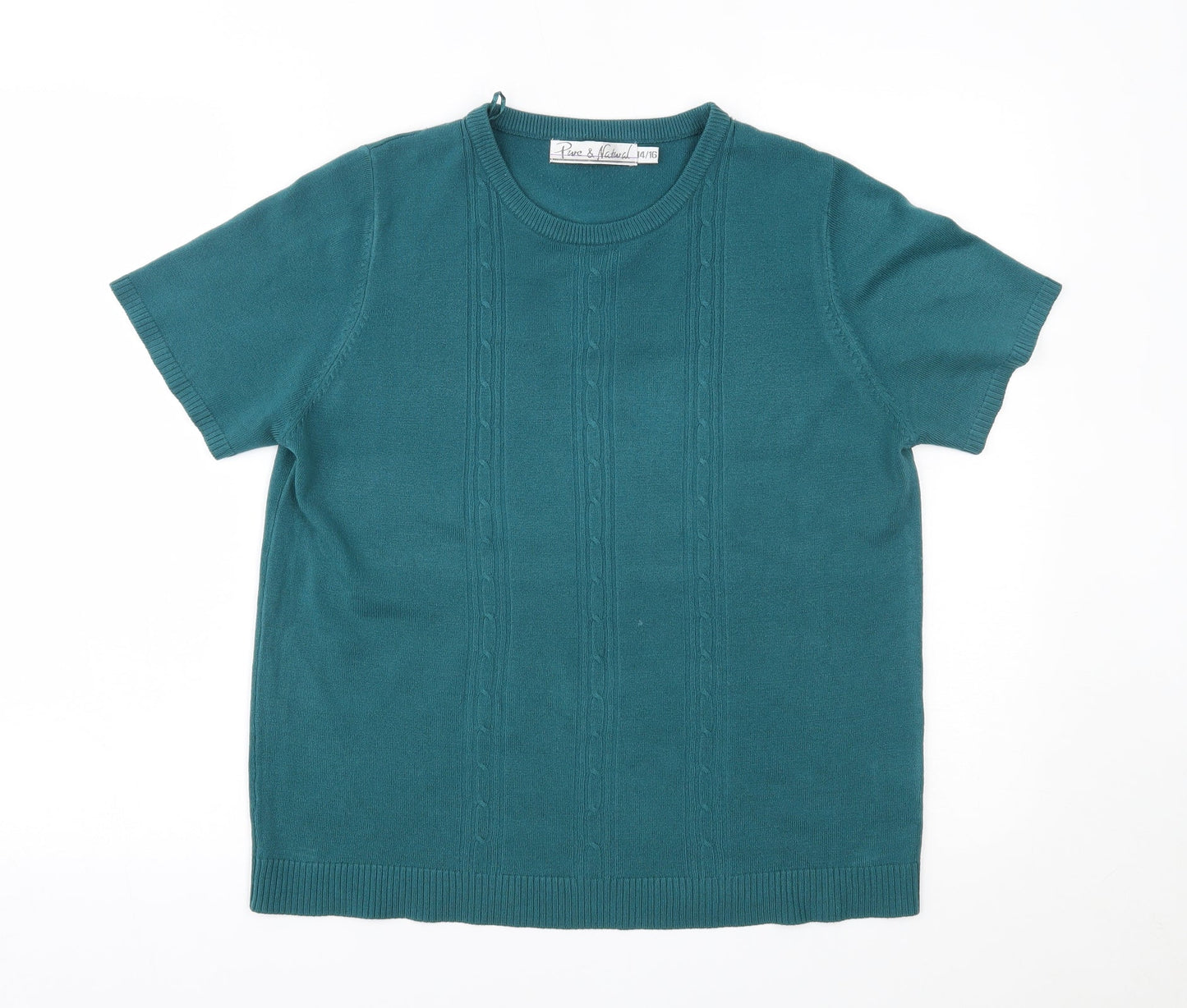 pure & natural Womens Green   Basic Blouse Size 14