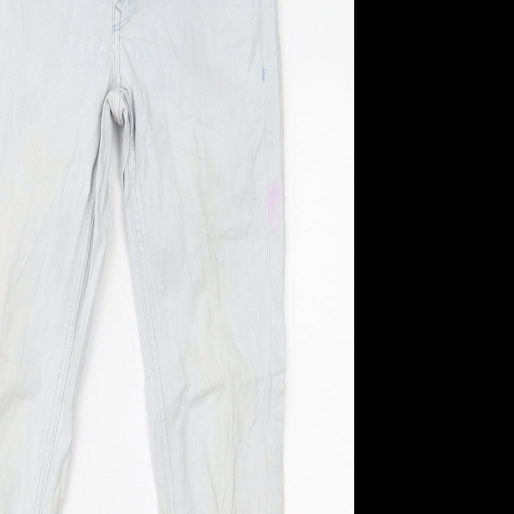 H&M Womens Blue  Denim Skinny Jeans Size 10 L28 in