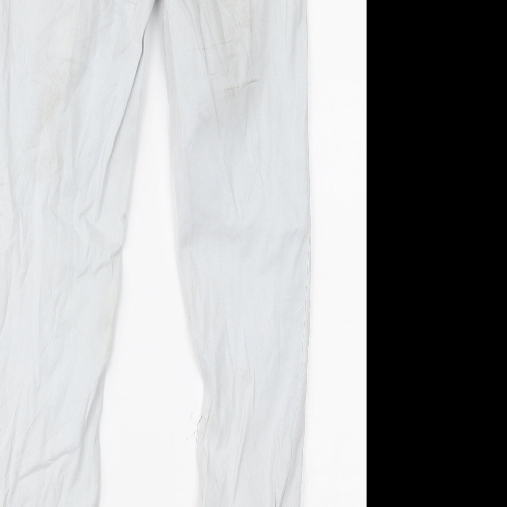 H&M Womens Blue  Denim Skinny Jeans Size 10 L28 in
