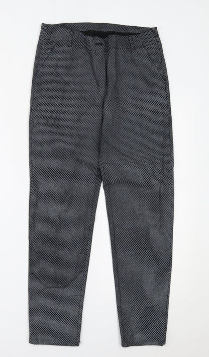 Preworn Womens Black Polka Dot  Trousers  Size L L27 in