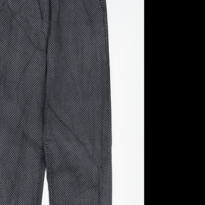 Preworn Womens Black Polka Dot  Trousers  Size L L27 in