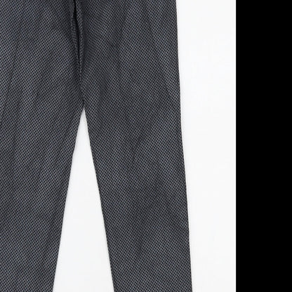 Preworn Womens Black Polka Dot  Trousers  Size L L27 in