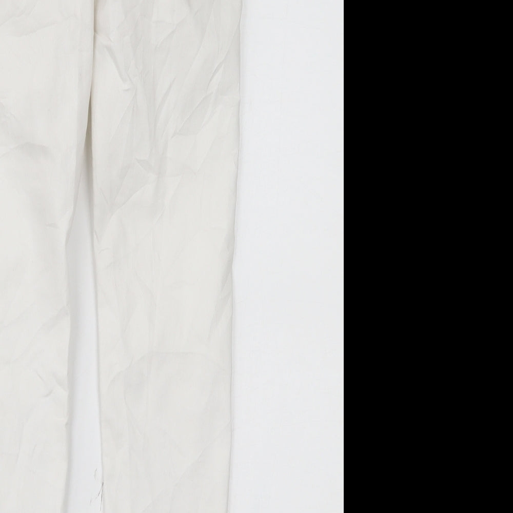 SINSAY Womens White  Denim Cropped Jeans Size 8 L23 in