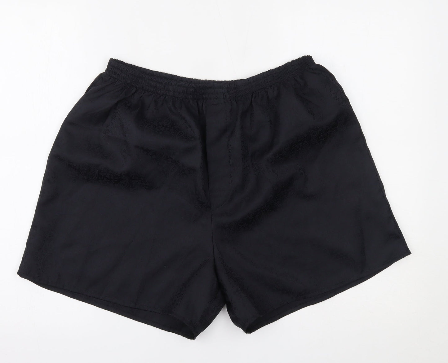 Preworn Womens Black Paisley  Sweat Shorts Size XL