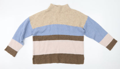 Preloved NEXT Womens Multicoloured Striped  Pullover Jumper Size L - Front