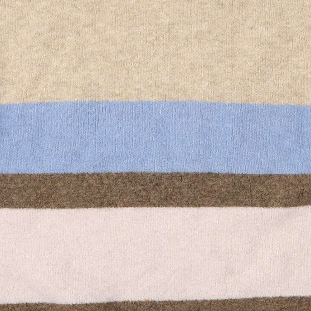 NEXT Womens Multicoloured Striped  Pullover Jumper Size L
