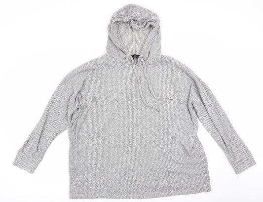 Florence and Fred Womens Grey   Pullover Hoodie Size M