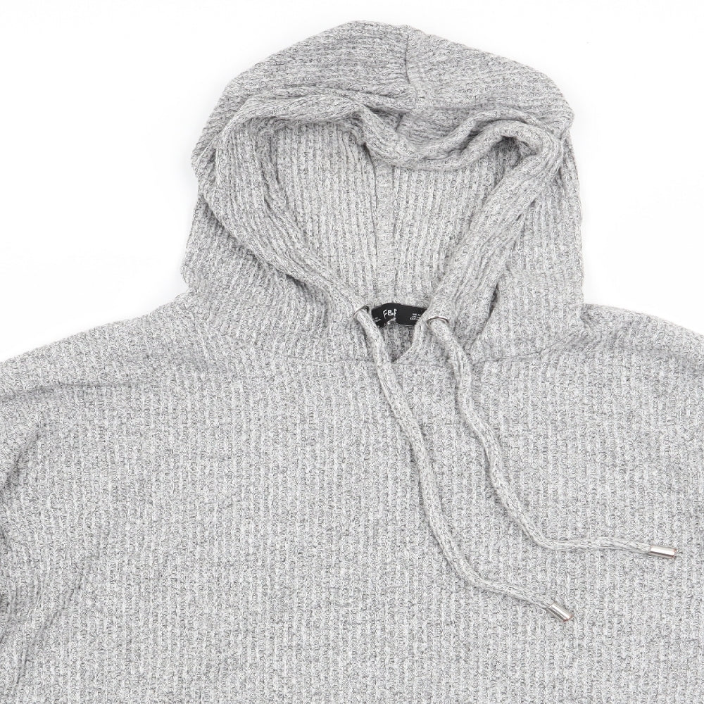 Florence and Fred Womens Grey   Pullover Hoodie Size M