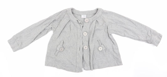 NEXT Girls Grey   Cardigan Jumper Size 9 Years