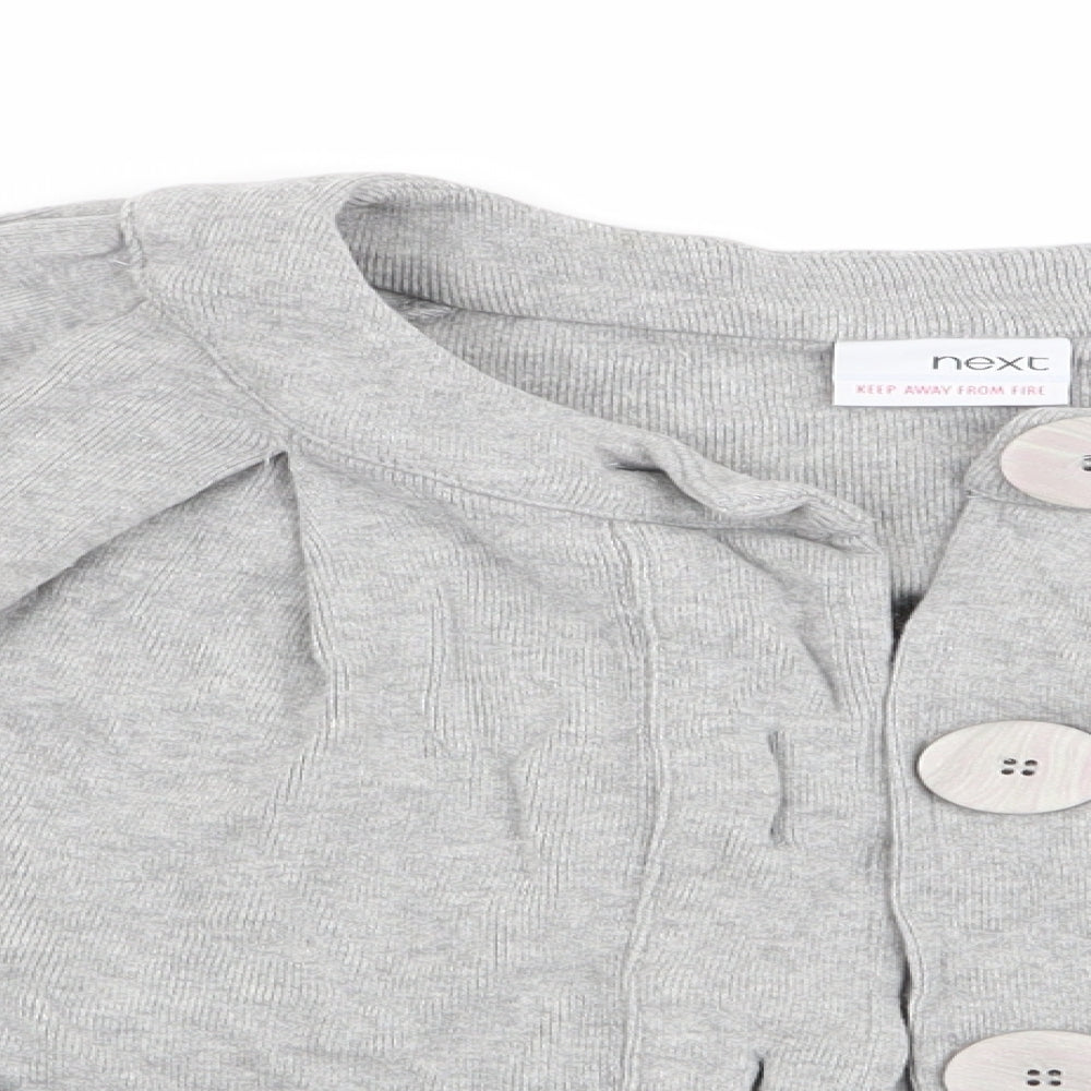 NEXT Girls Grey   Cardigan Jumper Size 9 Years