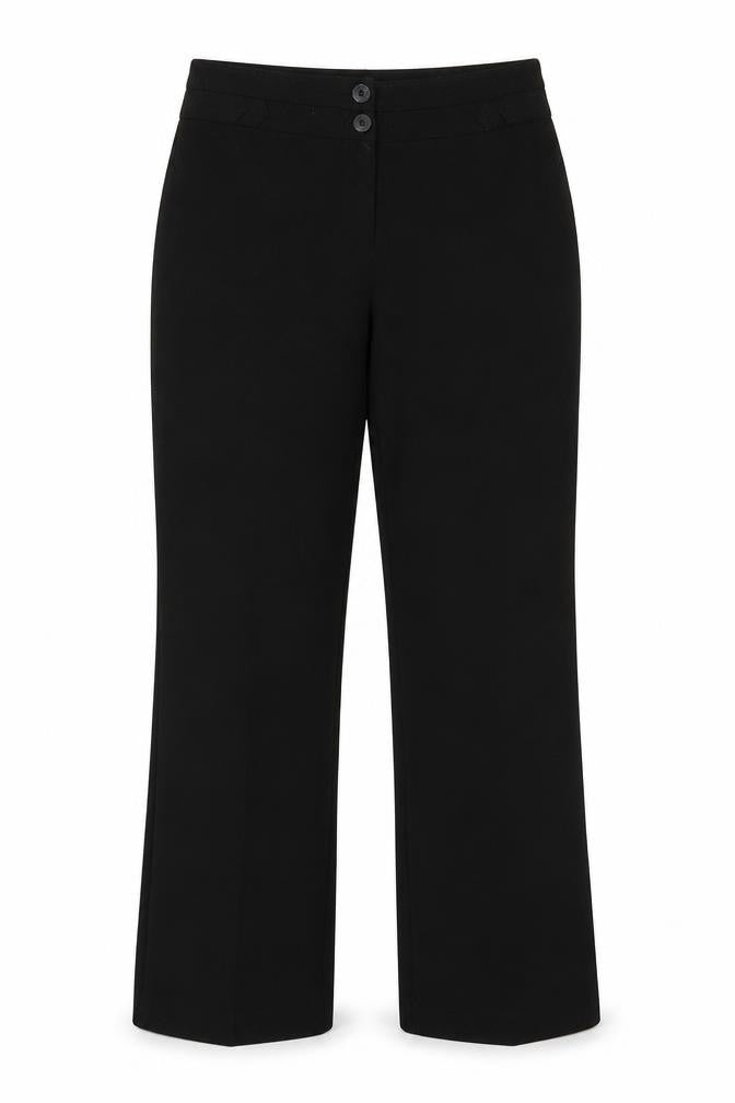 Mia Moda Womens Black   Trousers  Size 12 L27 in