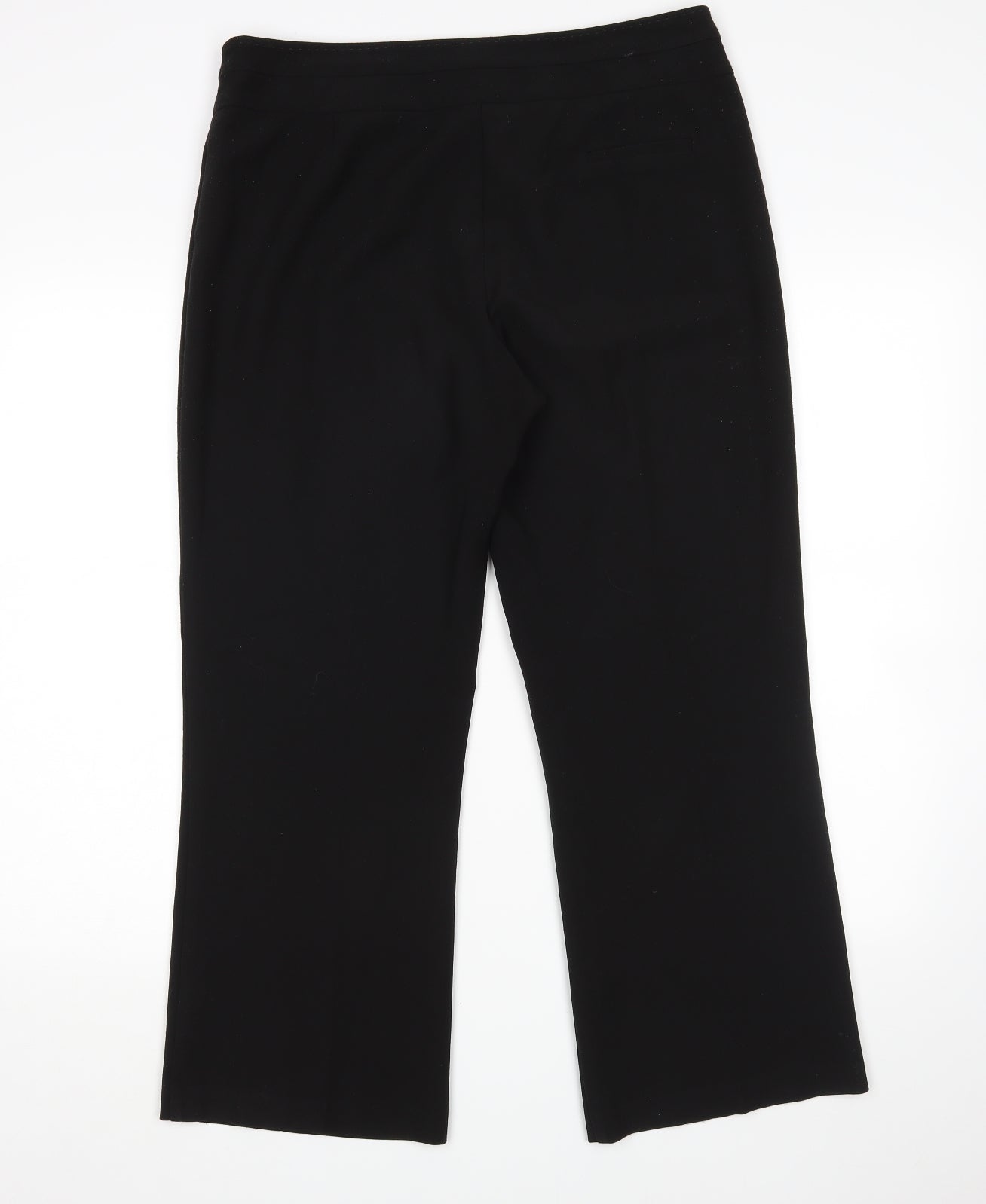 Mia Moda Womens Black   Trousers  Size 12 L27 in