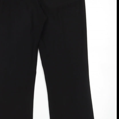 Mia Moda Womens Black   Trousers  Size 12 L27 in