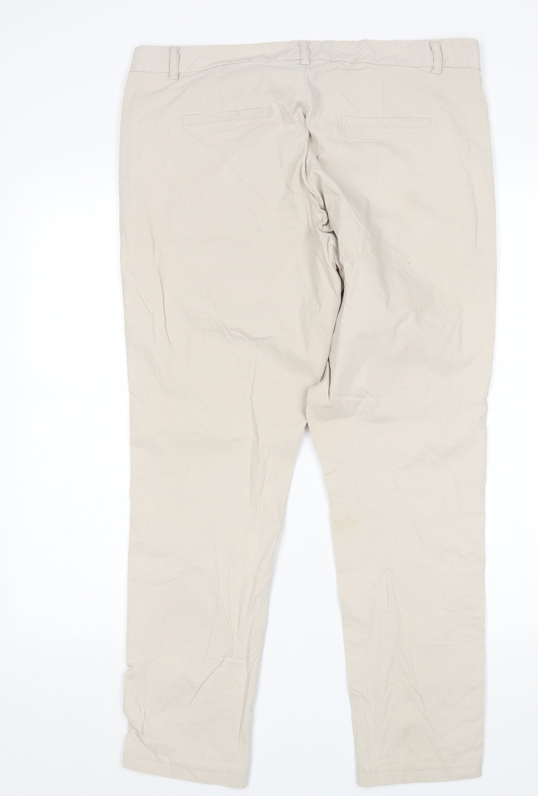 Street One Womens Beige   Chino Trousers Size 14 L27 in