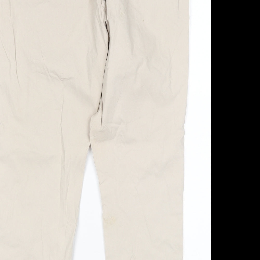 Street One Womens Beige   Chino Trousers Size 14 L27 in