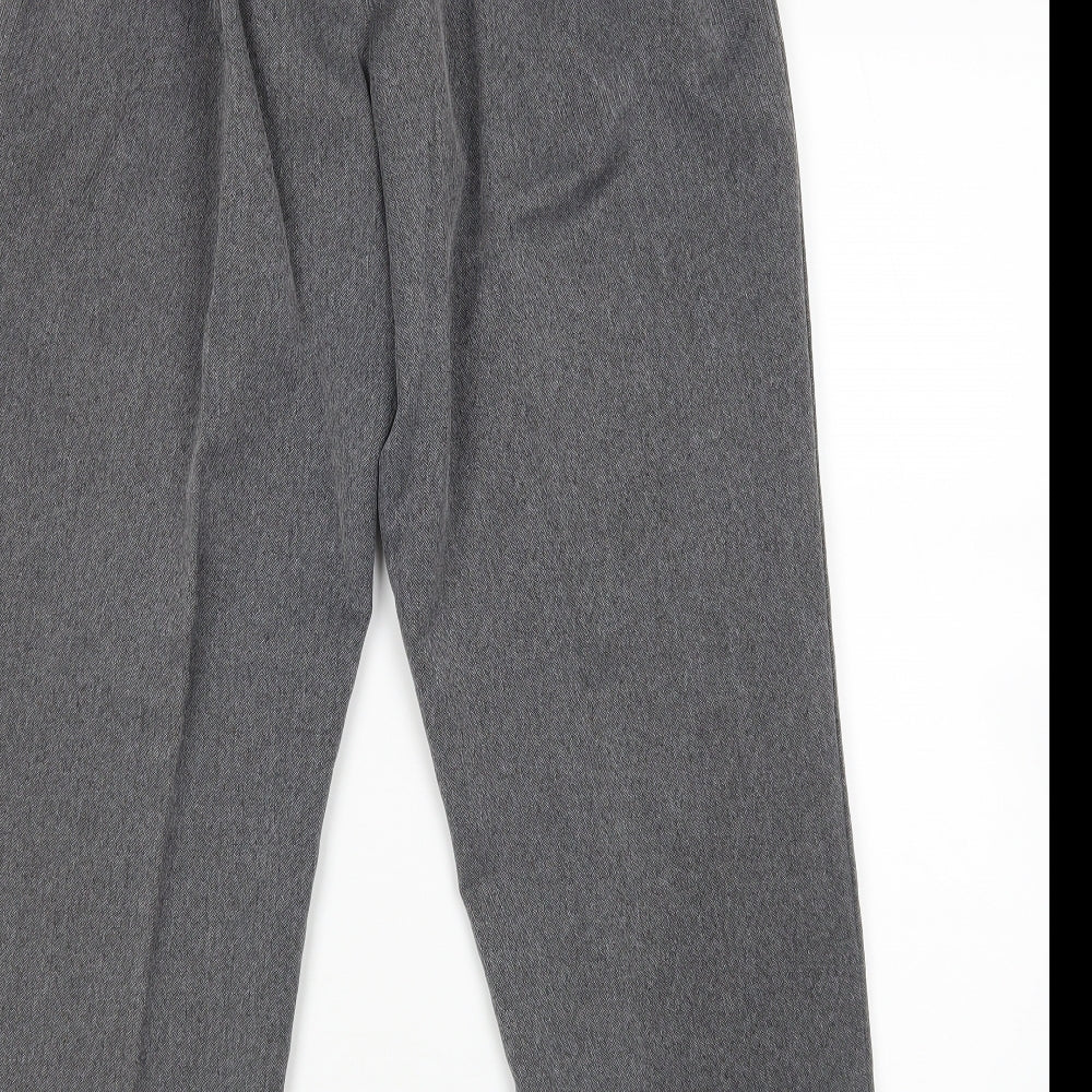 Preworn Womens Grey   Cropped Trousers Size 16 L25 in