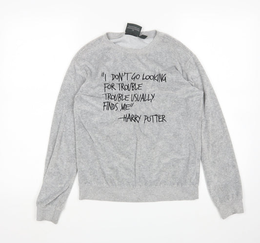 Atmosphere Womens Grey   Top Pyjama Top Size 8  - harry potter