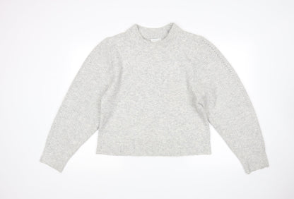 Preloved Topshp Womens Grey   Pullover Jumper Size L - Front