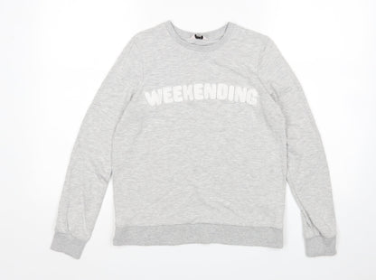 Tu Womens Grey   Pullover Jumper Size 4