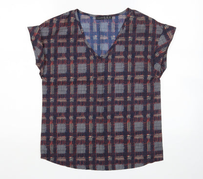 Atmosphere Womens Multicoloured Check  Basic Blouse Size 8