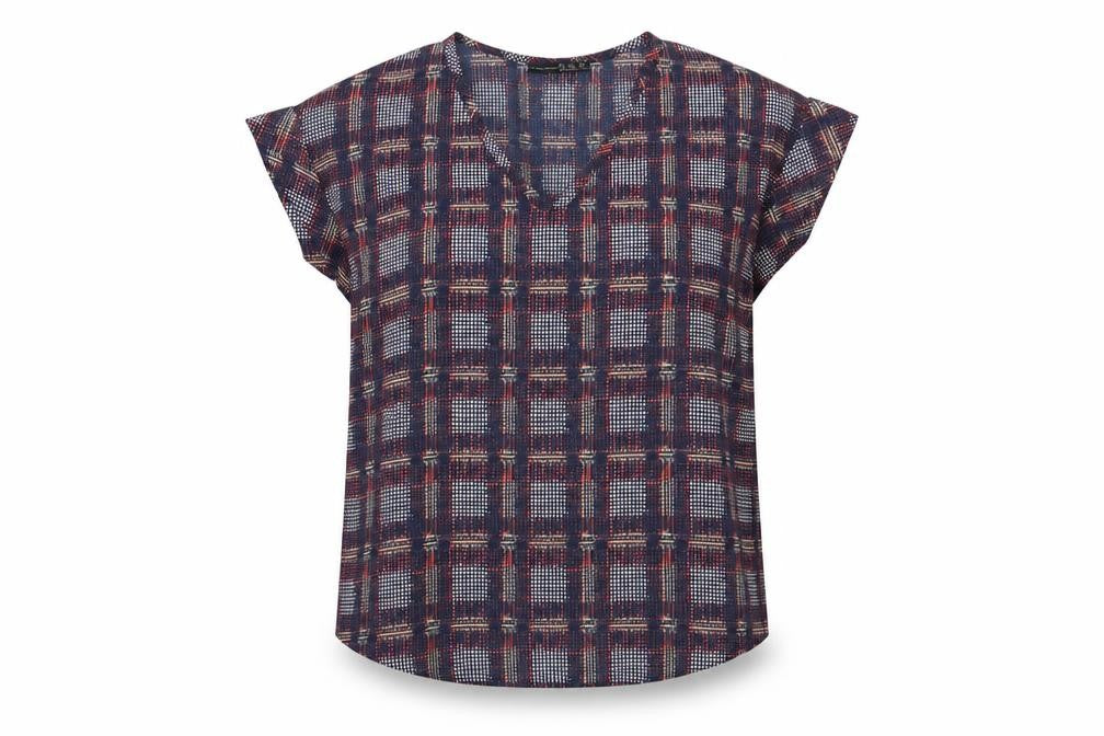 Atmosphere Womens Multicoloured Check  Basic Blouse Size 8