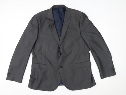 Preloved NEXT Mens Grey   Jacket Blazer - Front