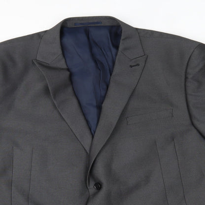 Preloved NEXT Mens Grey   Jacket Blazer - Detail
