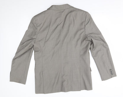 Preloved French Connection Mens Beige   Jacket Blazer - Back