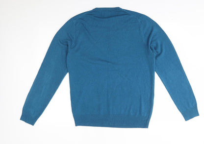 Preloved F&F Womens Blue   Pullover Jumper Size M - Back