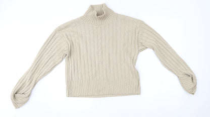 Preloved Preworn Womens Beige   Pullover Jumper Size S - Front