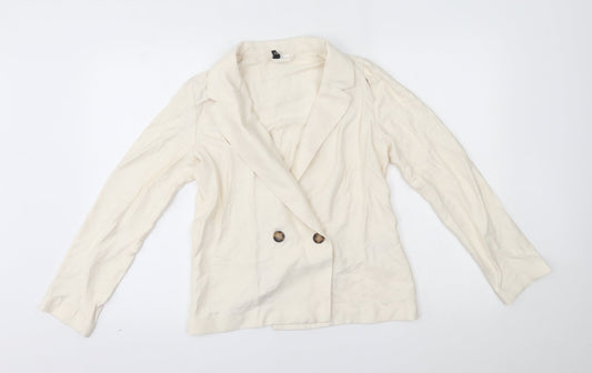 H&M Womens Beige   Jacket Blazer Size XS