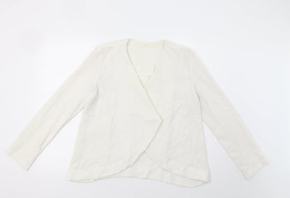 Elodie Womens White   Jacket Blazer Size L