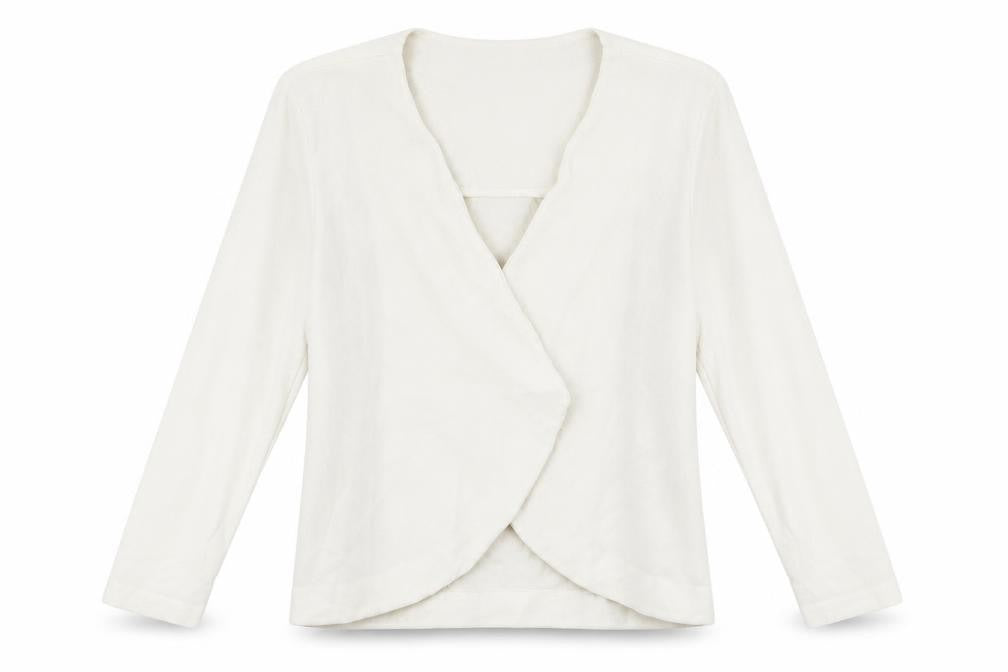 Elodie Womens White   Jacket Blazer Size L