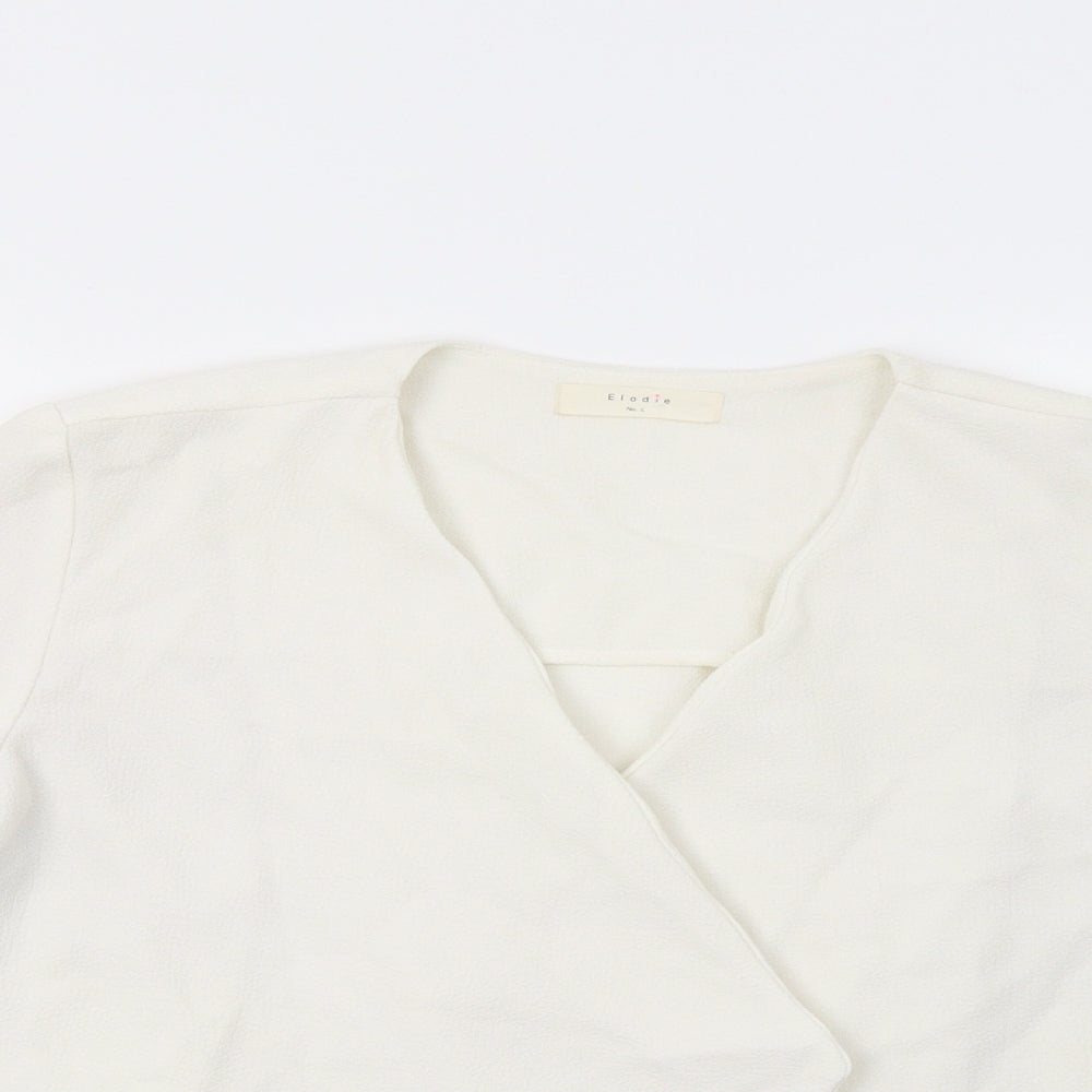 Elodie Womens White   Jacket Blazer Size L